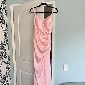 Elegant Pink Evening Gown